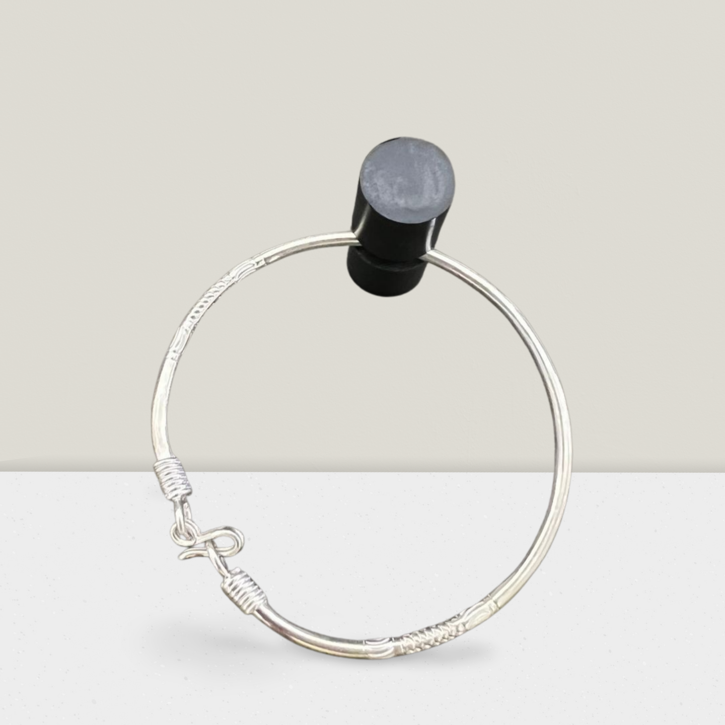 Bracelet jonc en argent 925 malgache pour homme