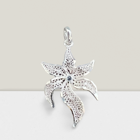 Pendentif ylang design argent 925